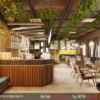 Thiết kế quán trà sữa Royal Tea - Móng Cái